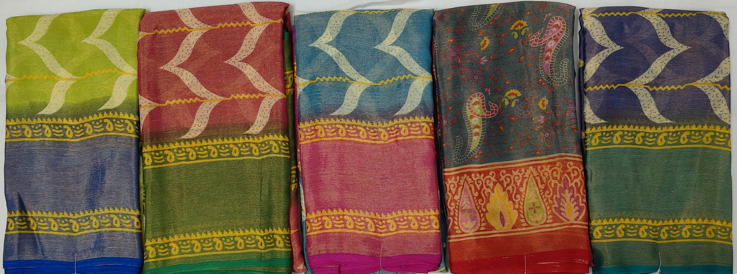 Brasso Light Weight Sarees-MFBBL1