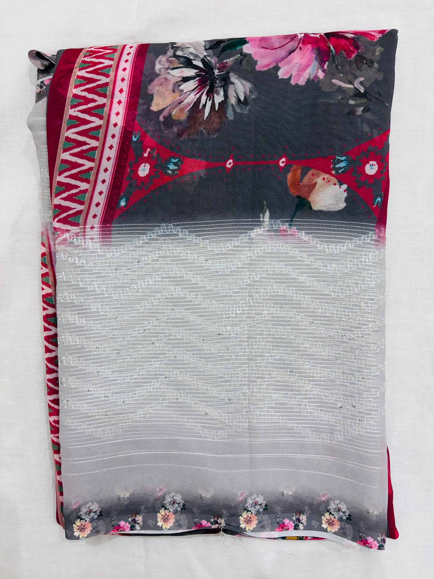 Digital Silk Print Saree