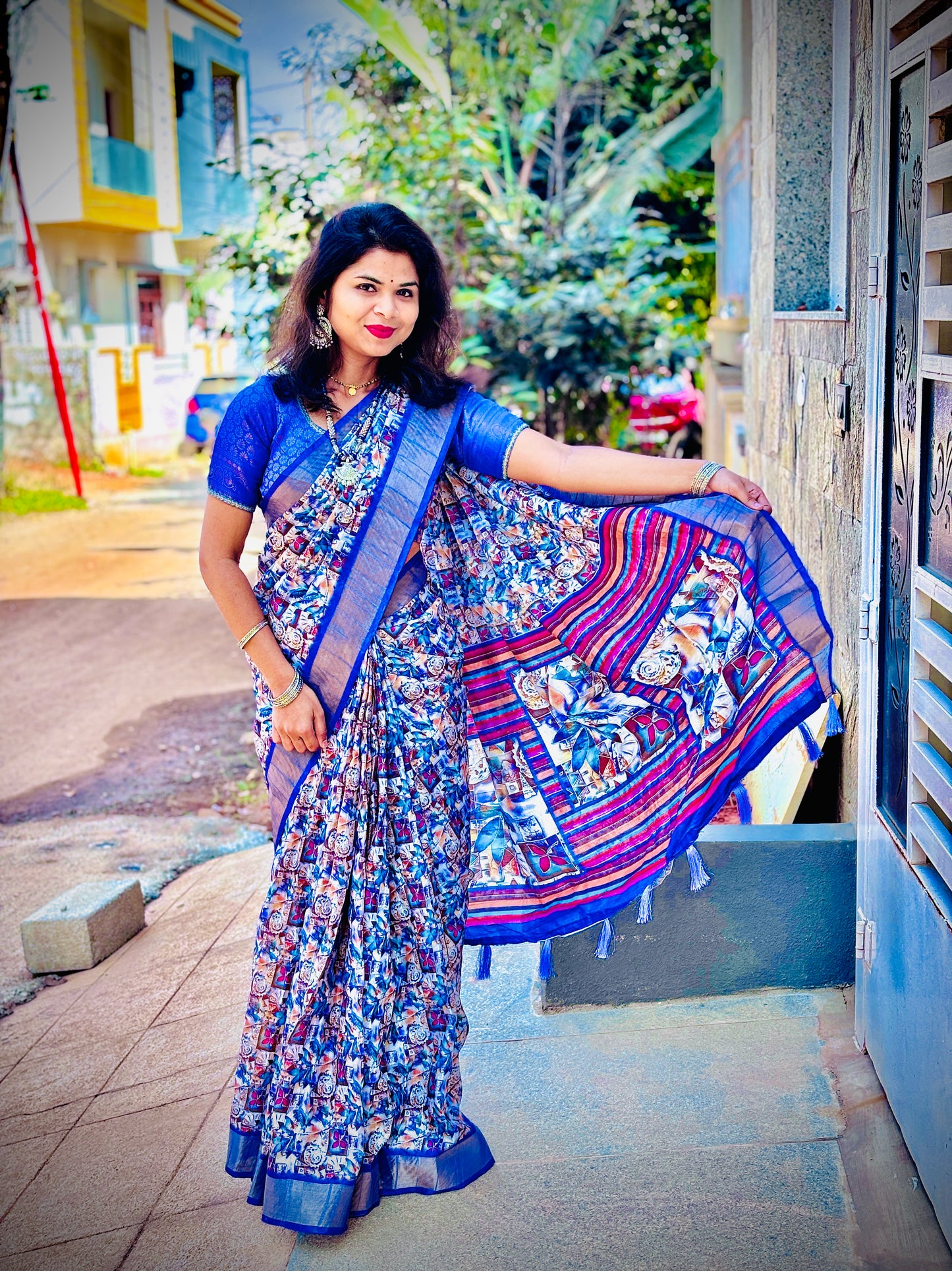 Digital Print Saree